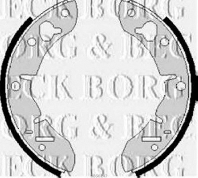 BORG & BECK bbs6247 -  Комплект тормозных колодок